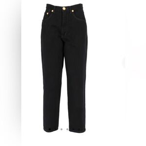 Moschino 90s five-pockets jeans with gold-metal tone